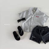 ［Bonito］Couple stripe shirt