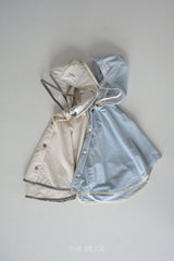 ［The beige］Poncho raincoat