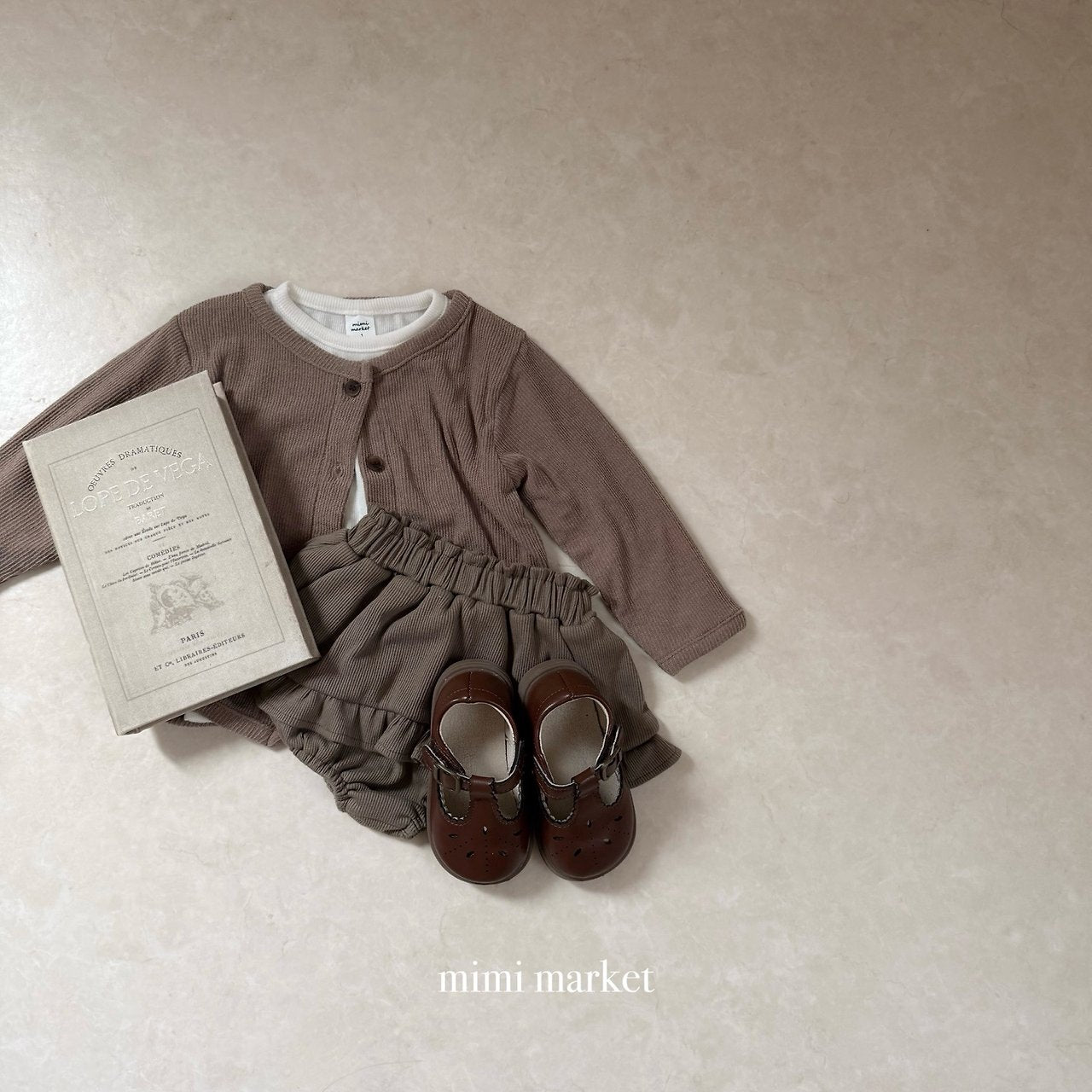 ［mimi market］Rib canncan bloomer