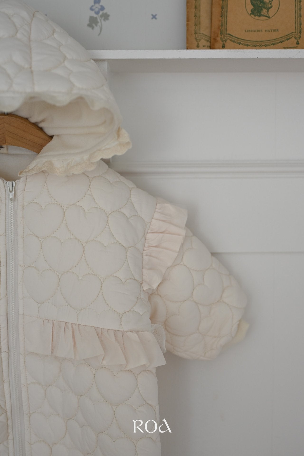 ［ROA］Heart frill rompers