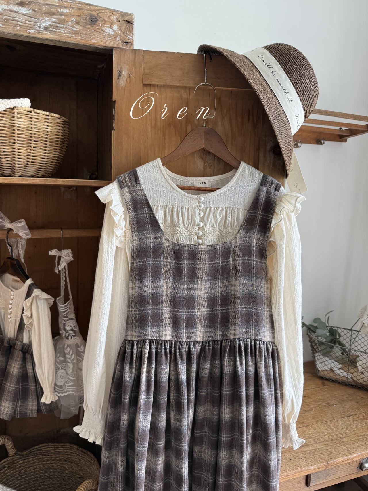 ［OREN］Miel smock blouse (mom)