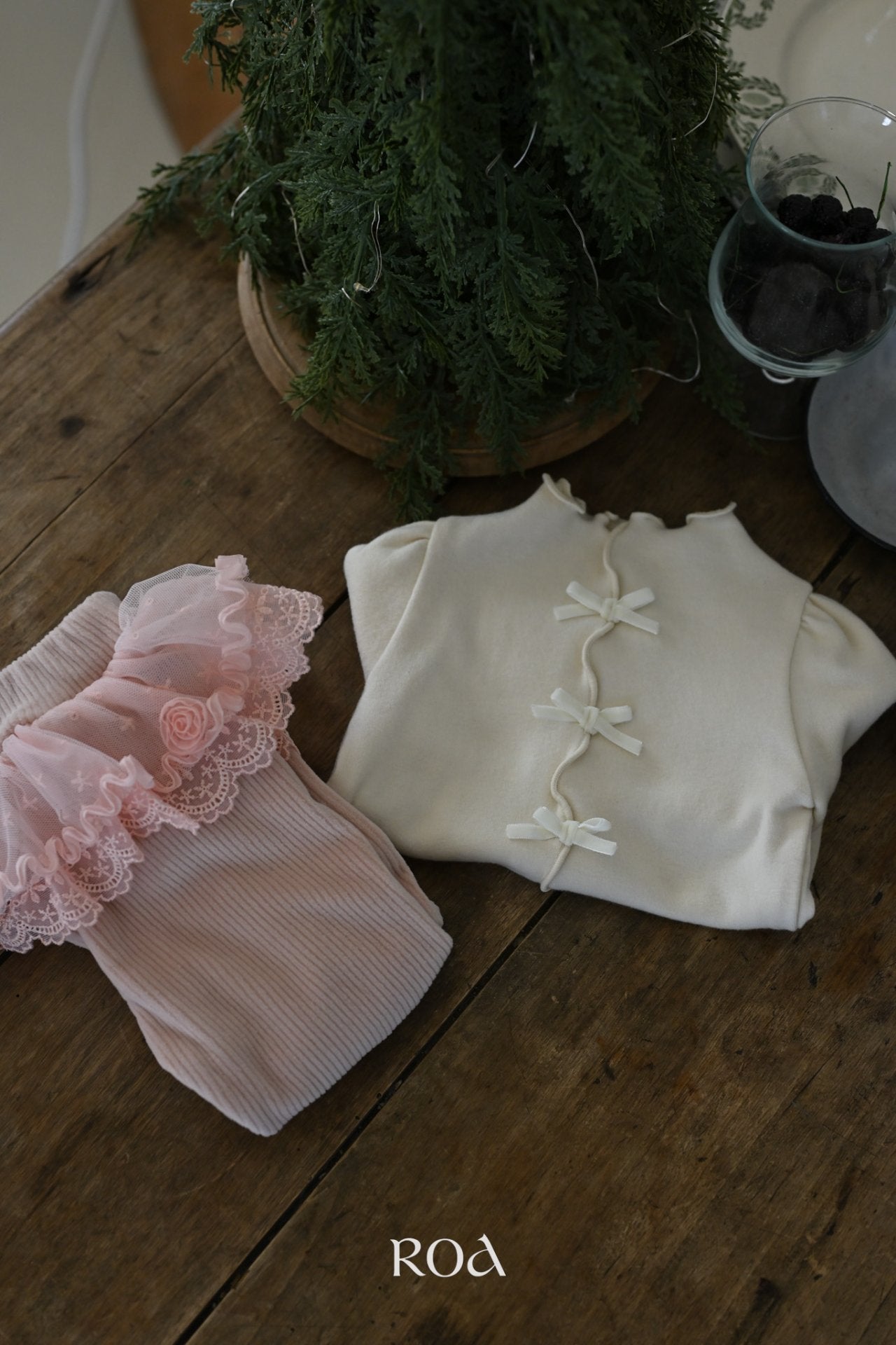 ［ROA］Rose ribbon tops