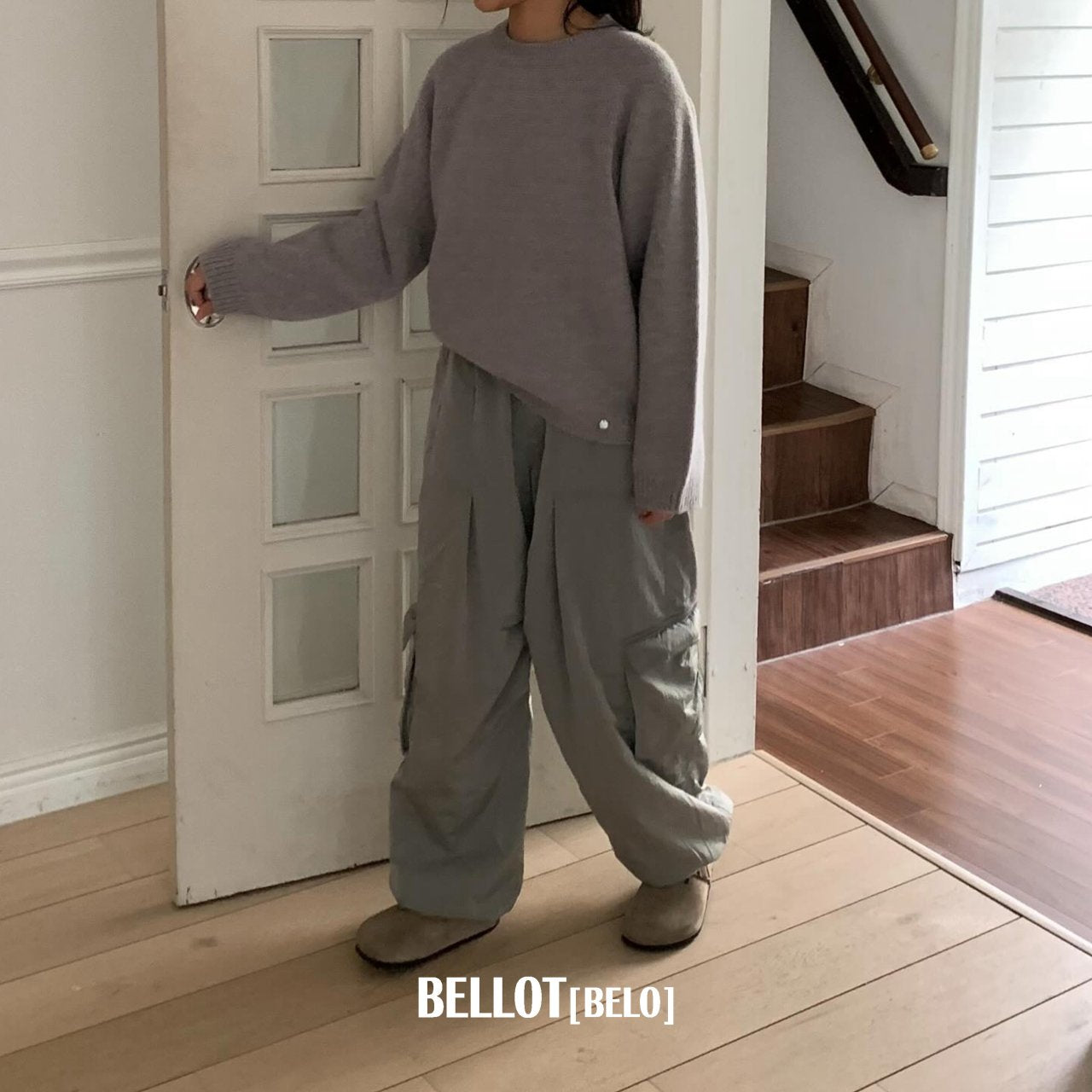 ［BELLOT］Via wool knit (mom)