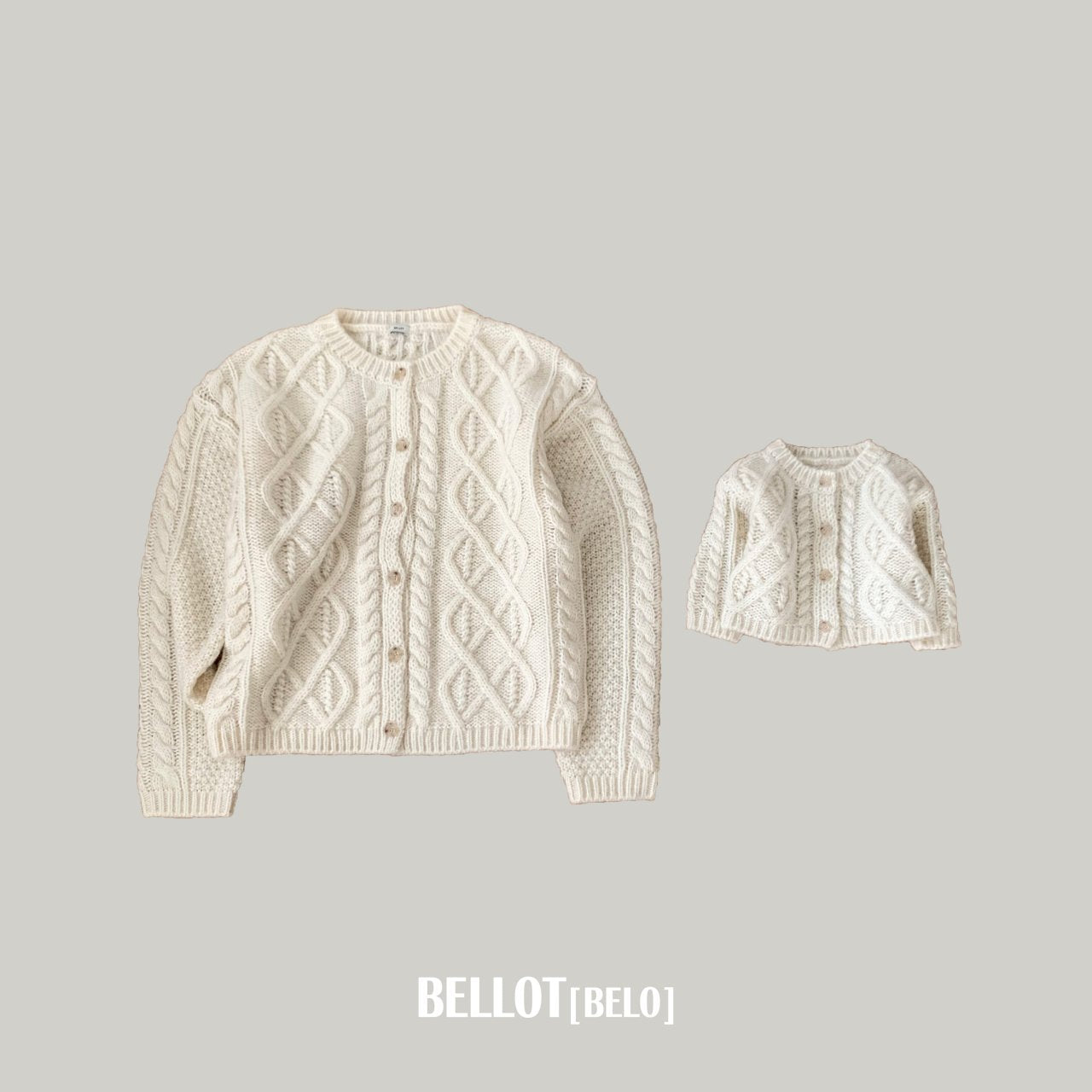 ［BELLOT］Alpha wool cardigan (mom)