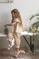 ［FLO］Lovely flower lace blouse