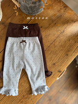 ［marron］Dot ribbon bebe set