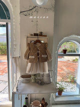 ［marron］Lue flower quilting vest