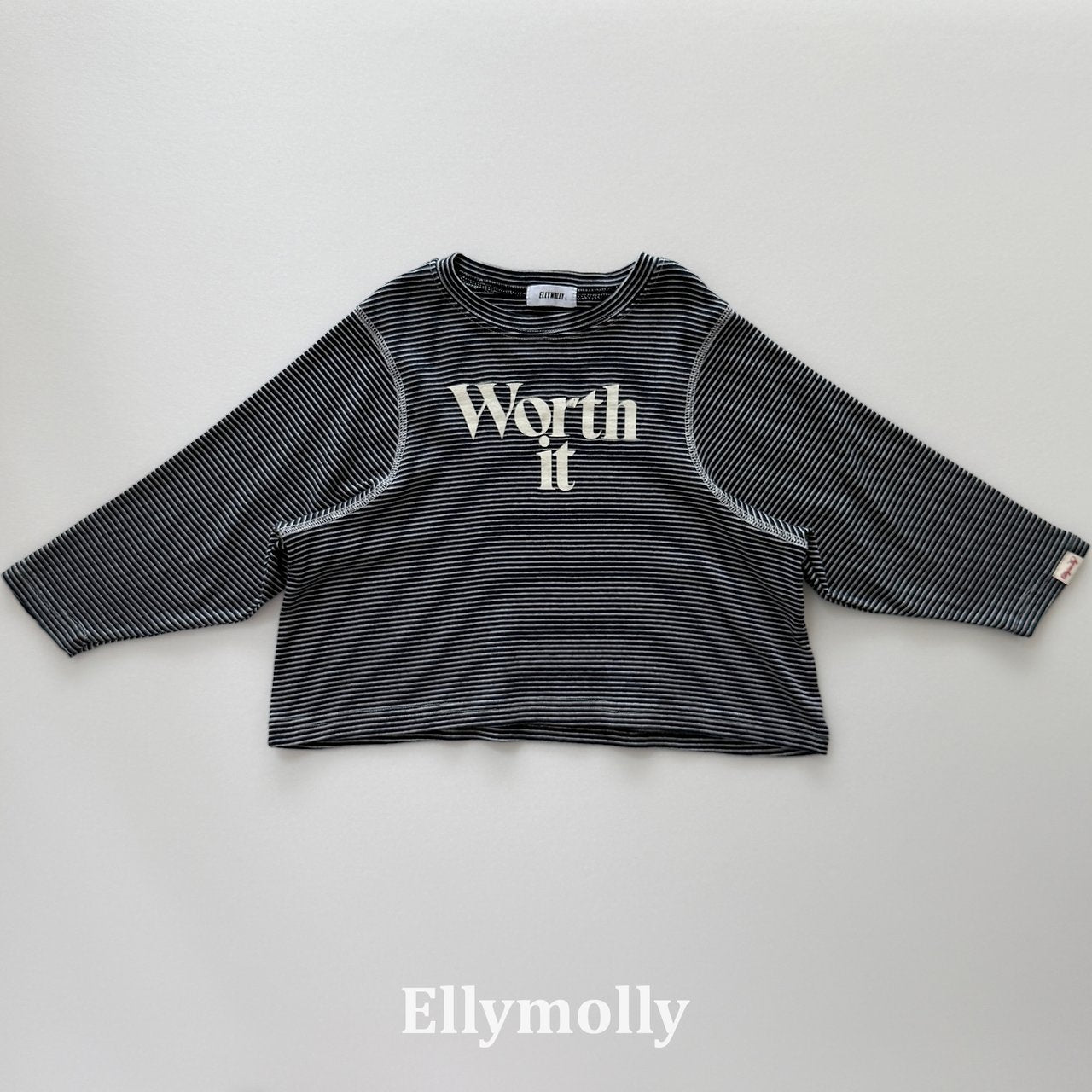 ［ELLY MOLLY］Worth it stripe tops