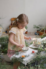 ［FLO］Lovely flower lace blouse