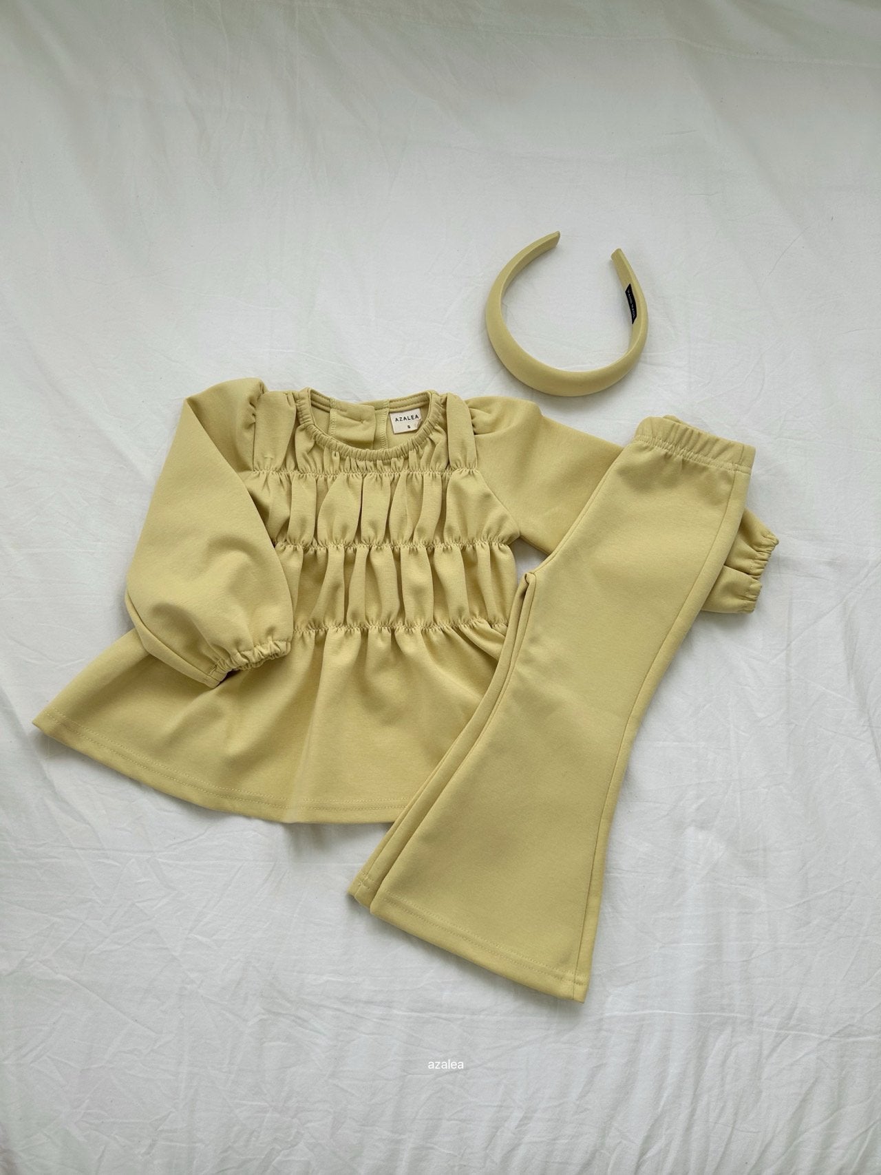 ［azalea］Flare shirring set up (kids)