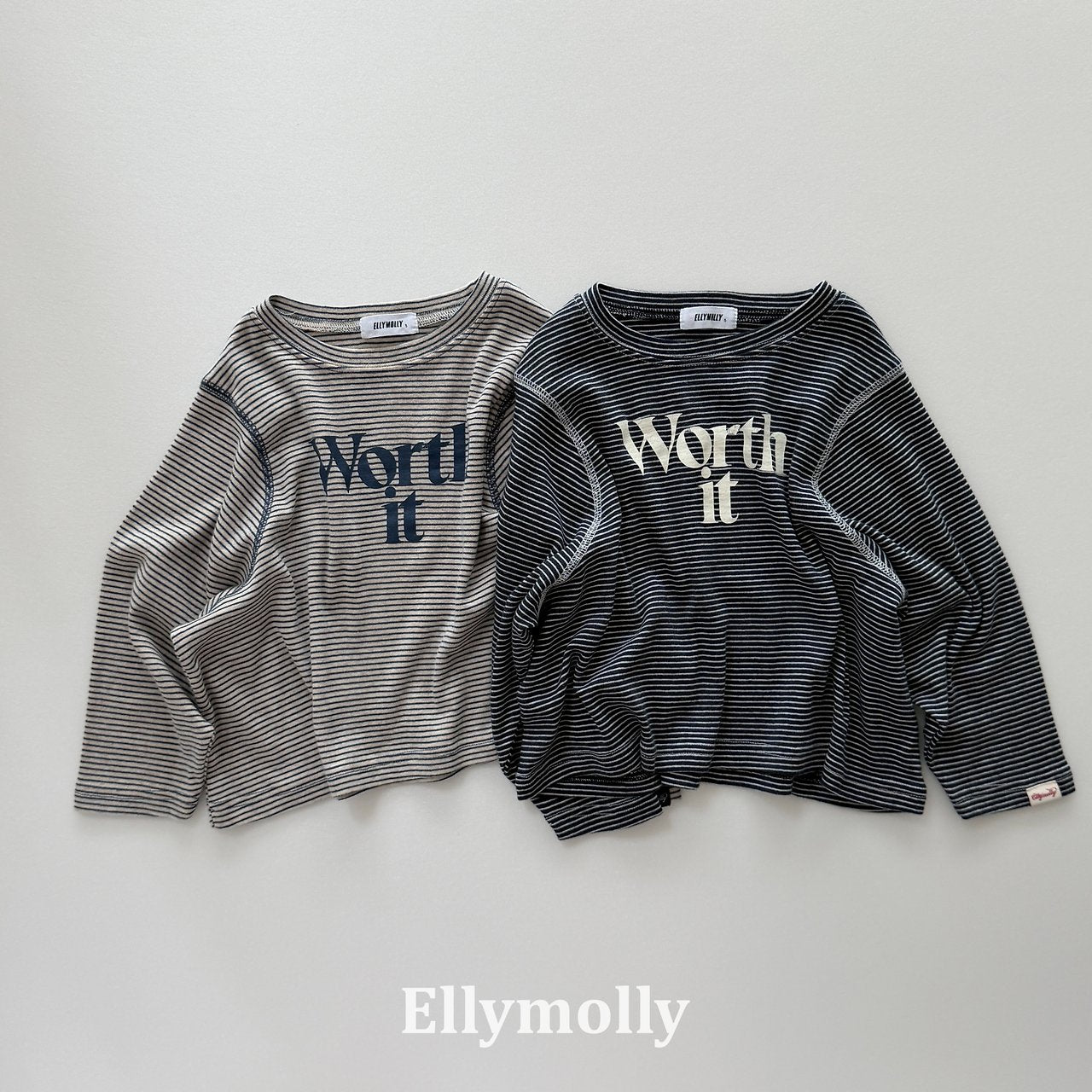 ［ELLY MOLLY］Worth it stripe tops