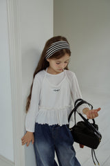 ［momo ann］Halter frill tee
