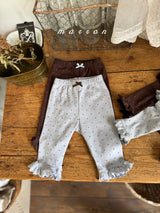 ［marron］Dot ribbon bebe set