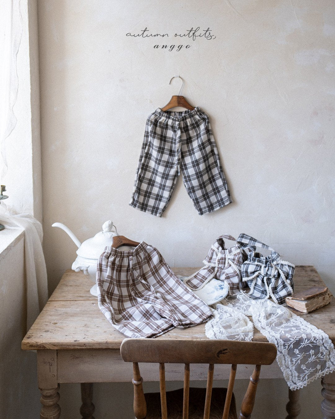 ［anggo］Chex pants