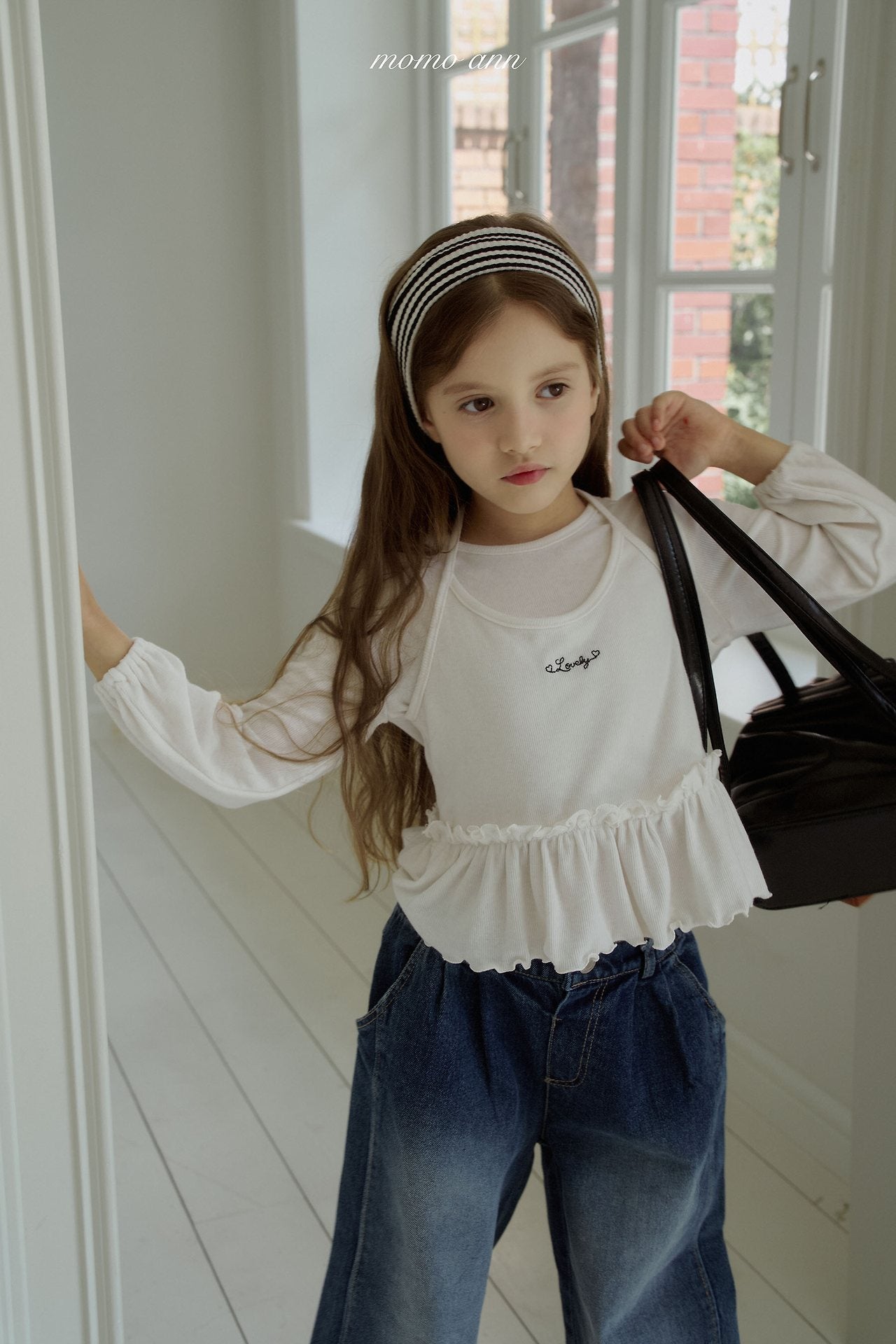 ［momo ann］Halter frill tee