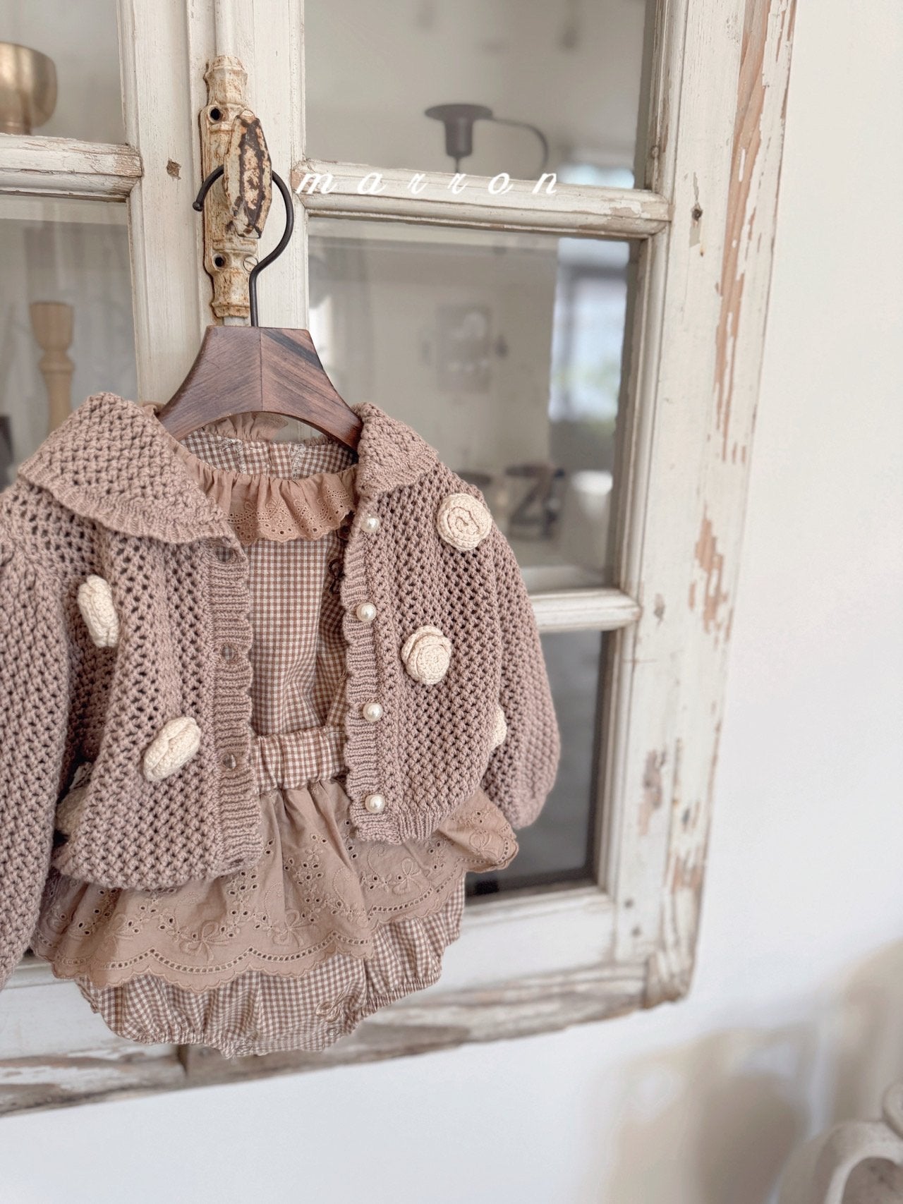 ［marron］Susu lace check bloomer