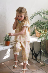 ［FLO］Lovely flower lace blouse