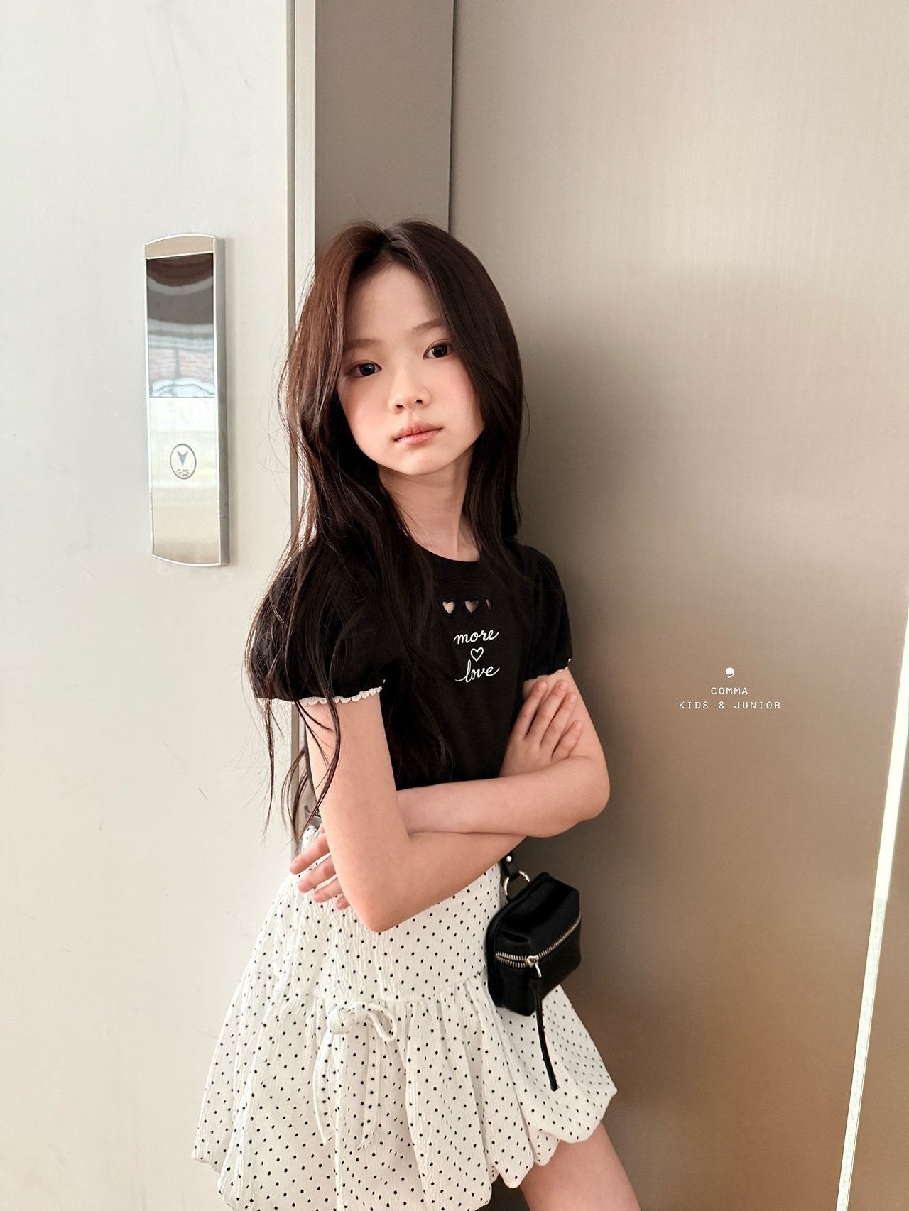 ［comma］Dot balloon skirt
