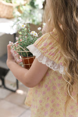 ［FLO］Lovely flower lace blouse