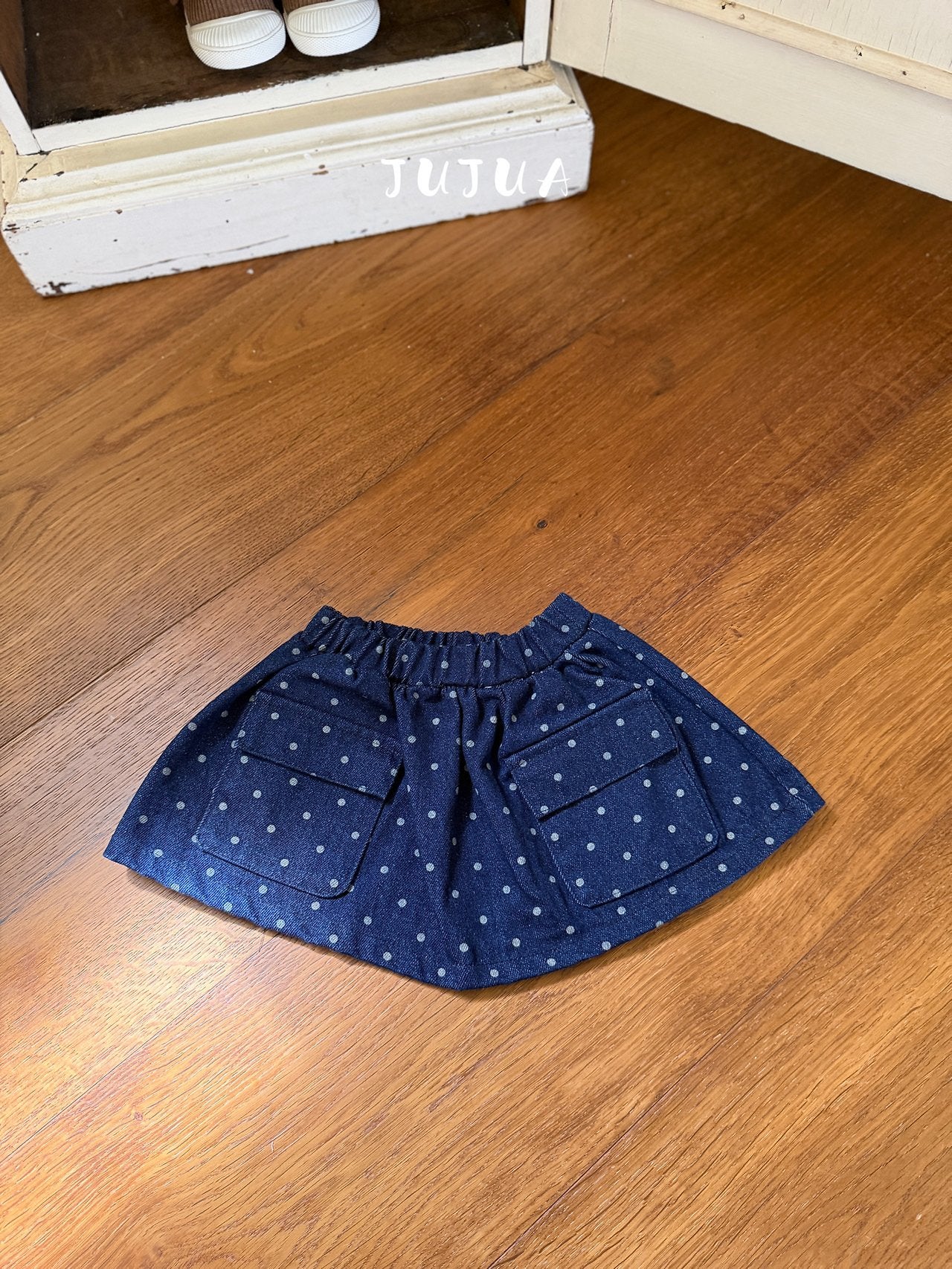 ［jujua］Dot pocket skirt