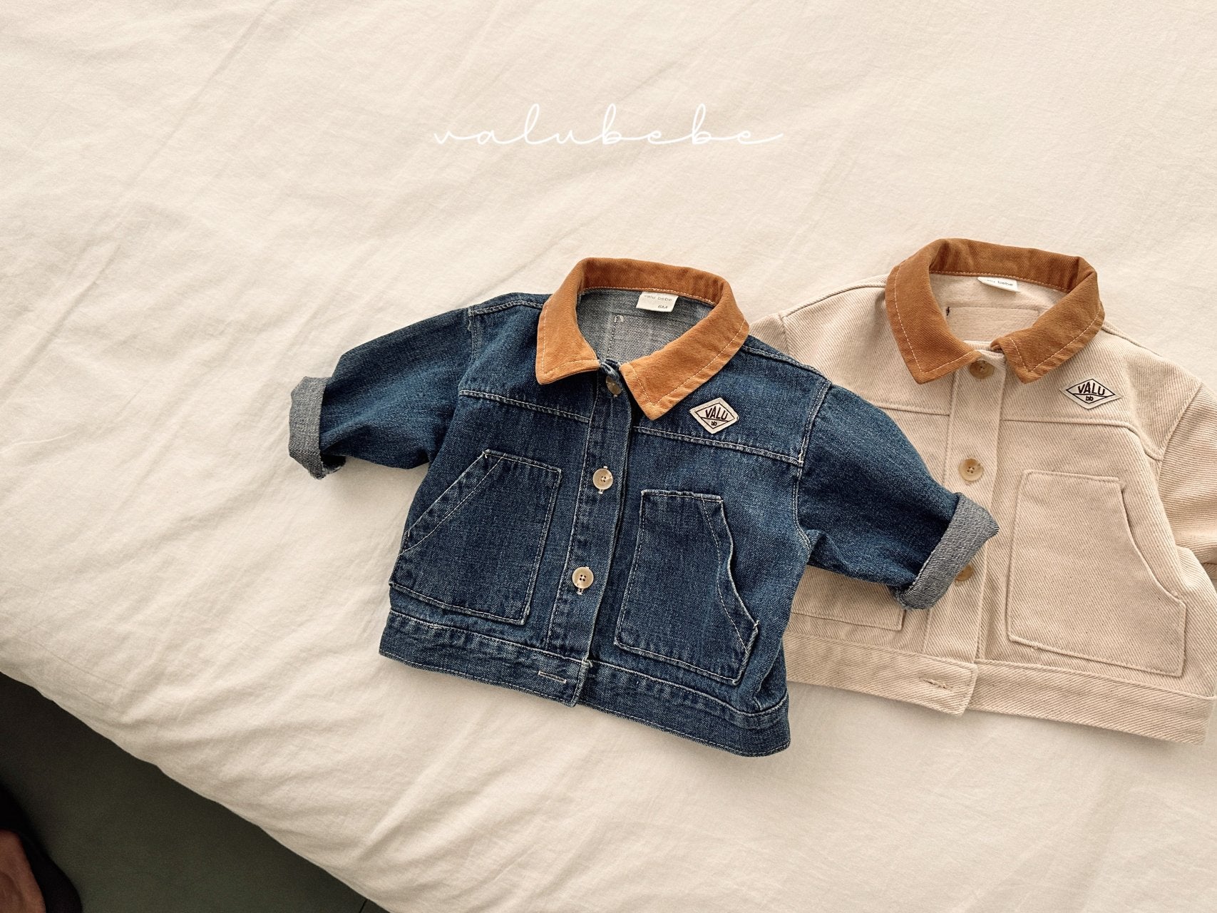 ［valubebe］Point collar jacket (baby & kids)