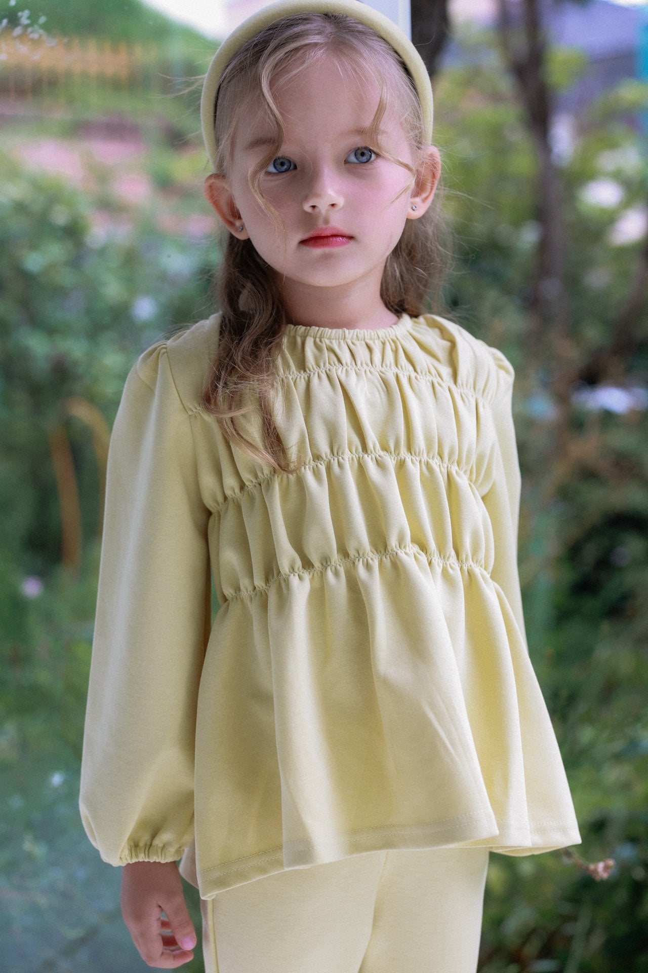［azalea］Flare shirring set up (kids)