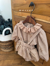 ［marron］Susu lace check bloomer