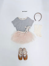 ［puipui］Music stripe tee