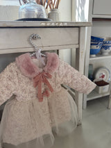 ［marron］Rose ribbon tutu coat
