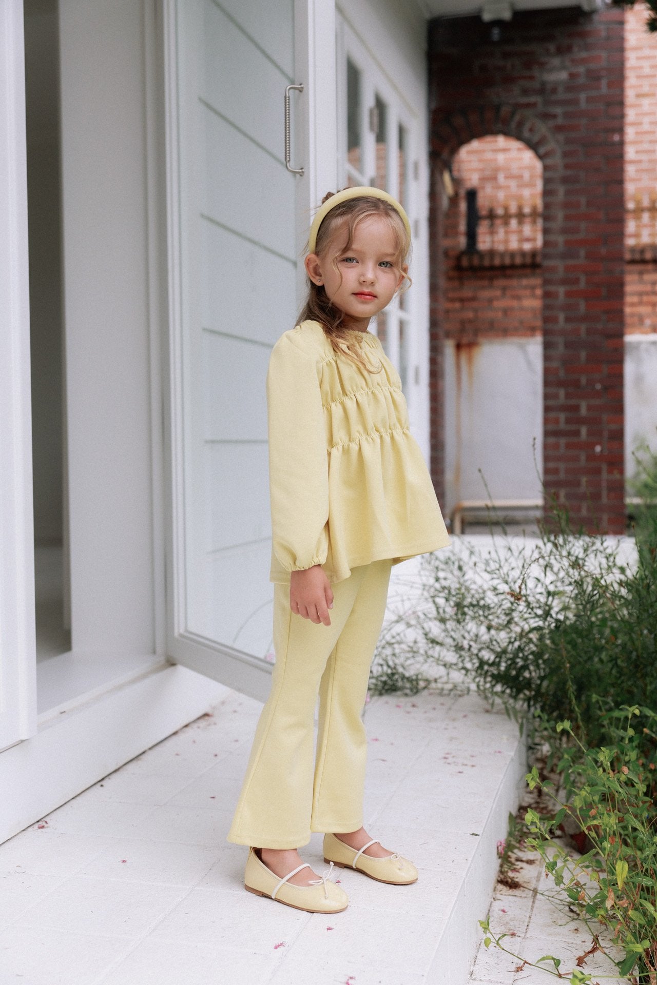 ［azalea］Flare shirring set up (kids)