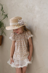 ［FLO］Lovely flower lace blouse