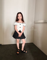 ［comma］Dot balloon skirt