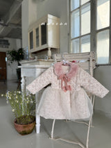 ［marron］Rose ribbon tutu coat