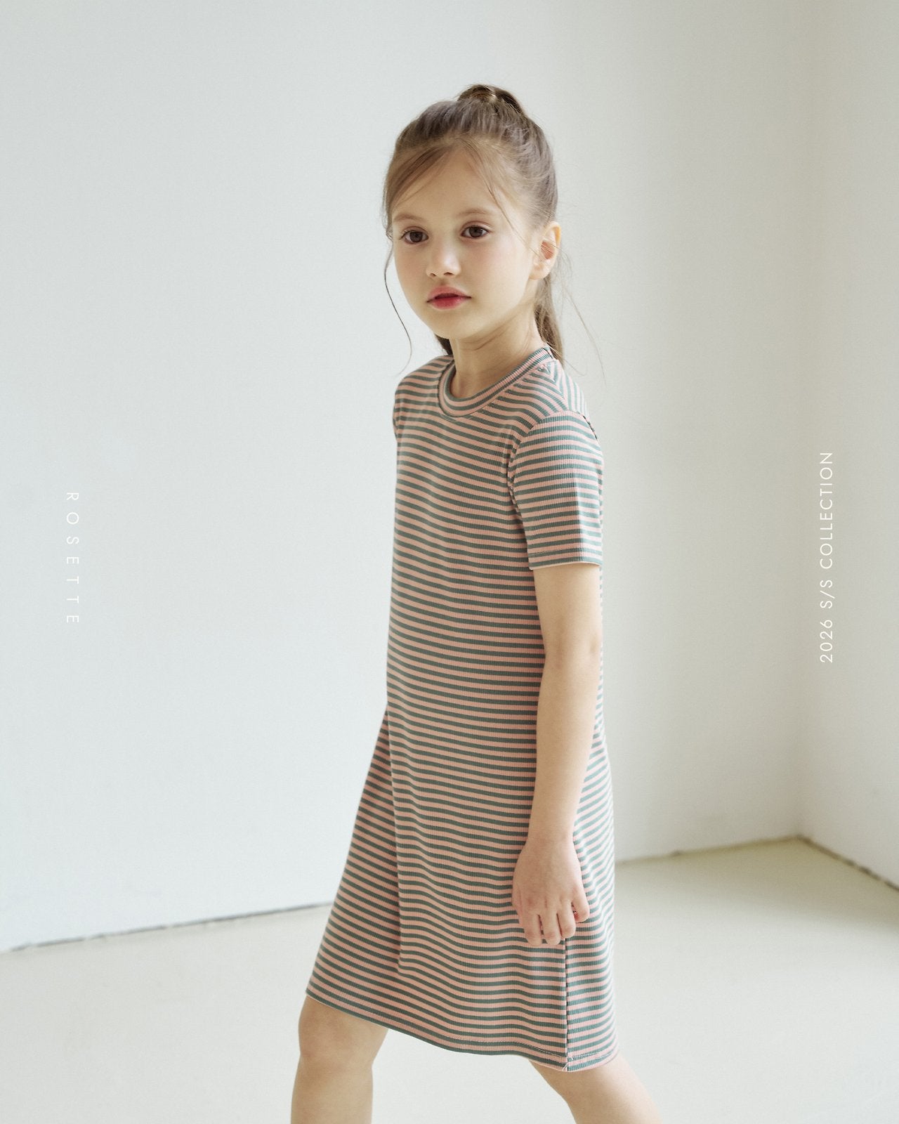 ［ROSETTE］Kiki stripe one-piece