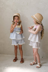 ［FLO］Lilly flower frill pants