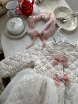 ［marron］Rose ribbon tutu coat