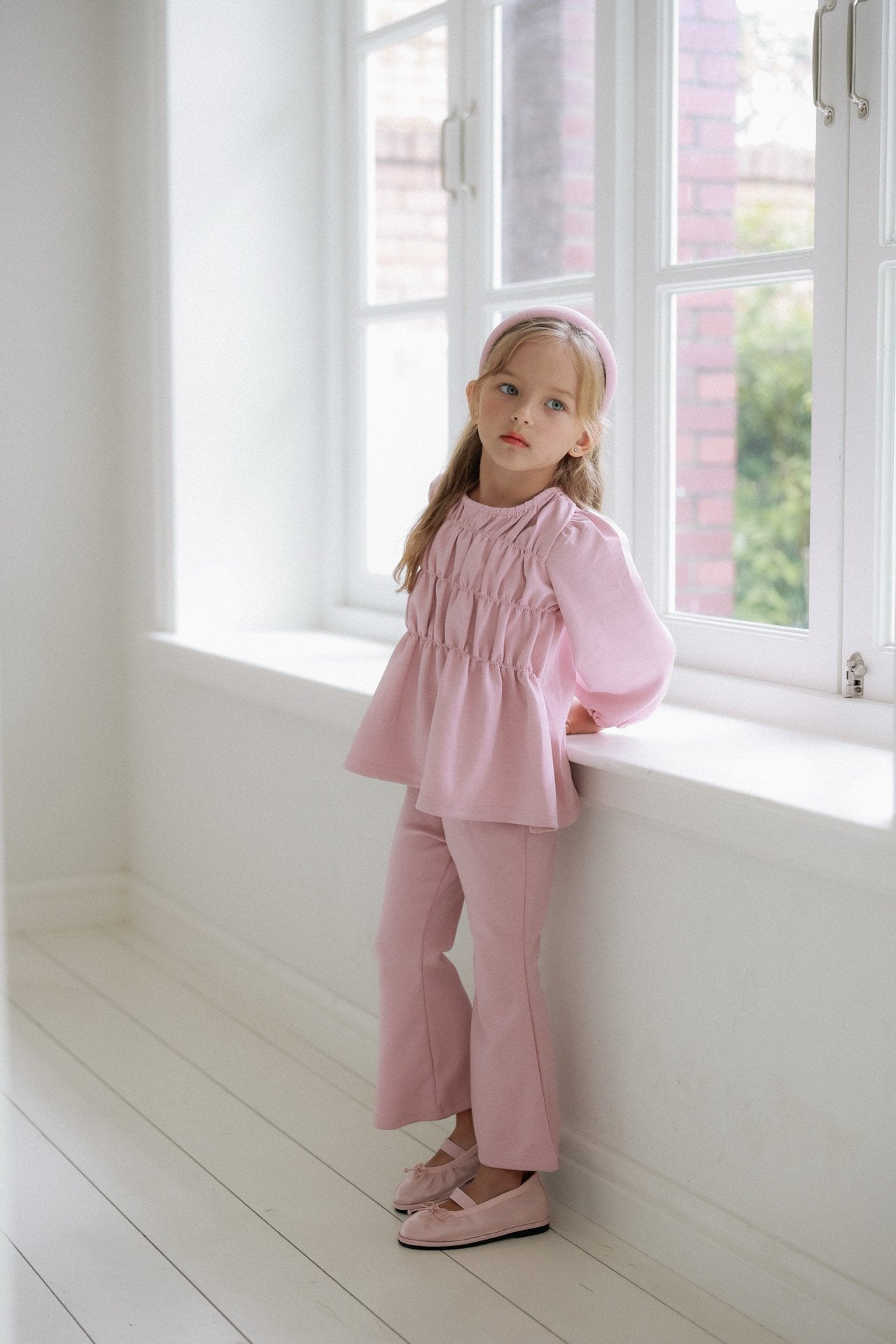 ［azalea］Flare shirring set up (kids)