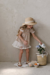 ［FLO］Lovely flower lace blouse