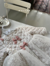 ［marron］Rose ribbon tutu coat