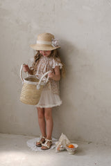 ［FLO］Lovely flower lace blouse