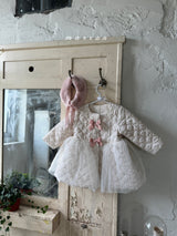 ［marron］Rose ribbon tutu coat