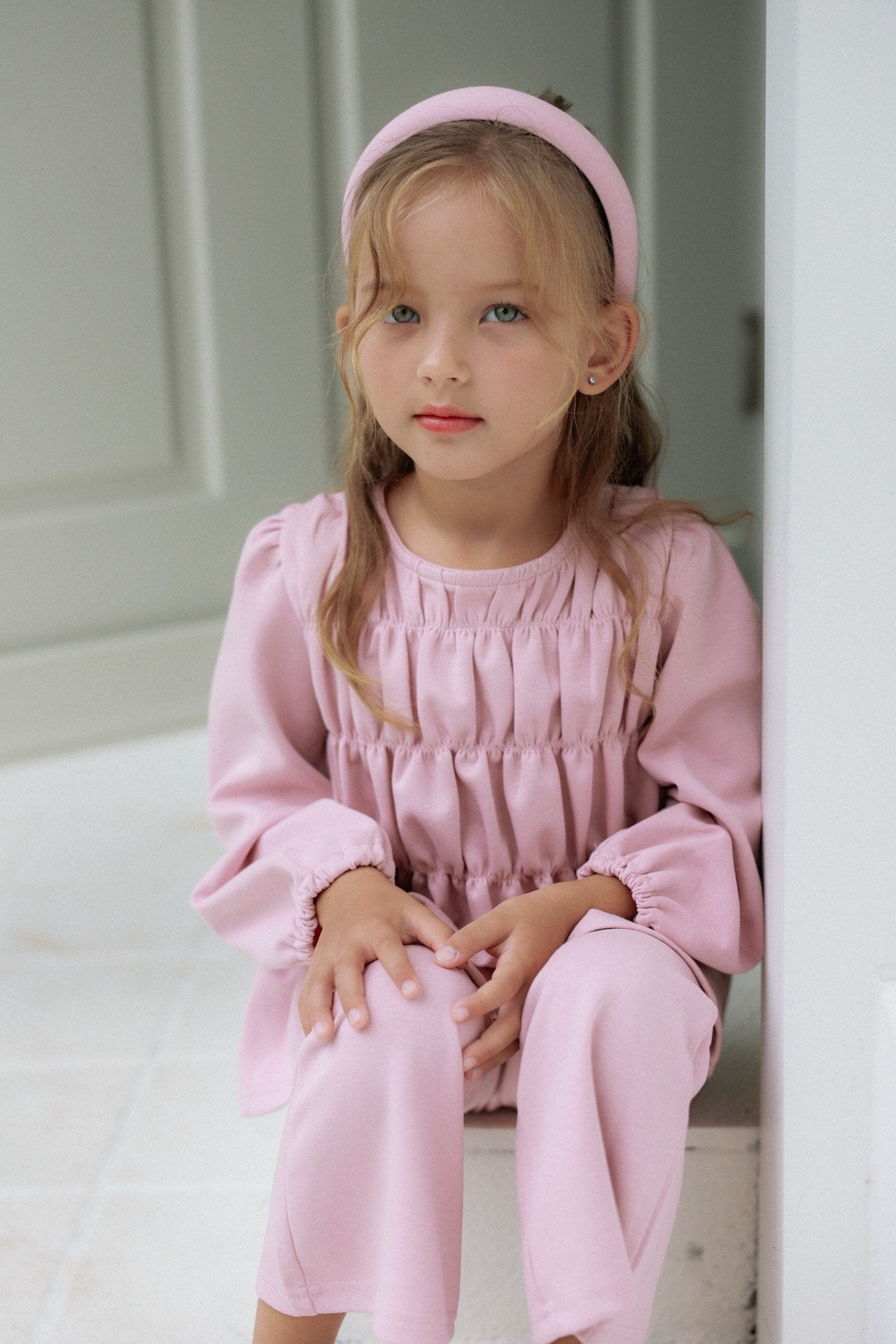 ［azalea］Flare shirring set up (kids)
