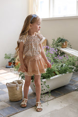 ［FLO］Lovely flower lace blouse