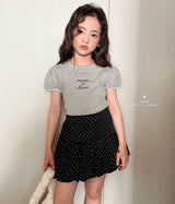［comma］Heart punching puff tee