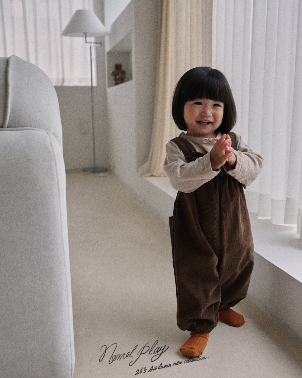 ［normalplay］Cookie Corduroy Overalls