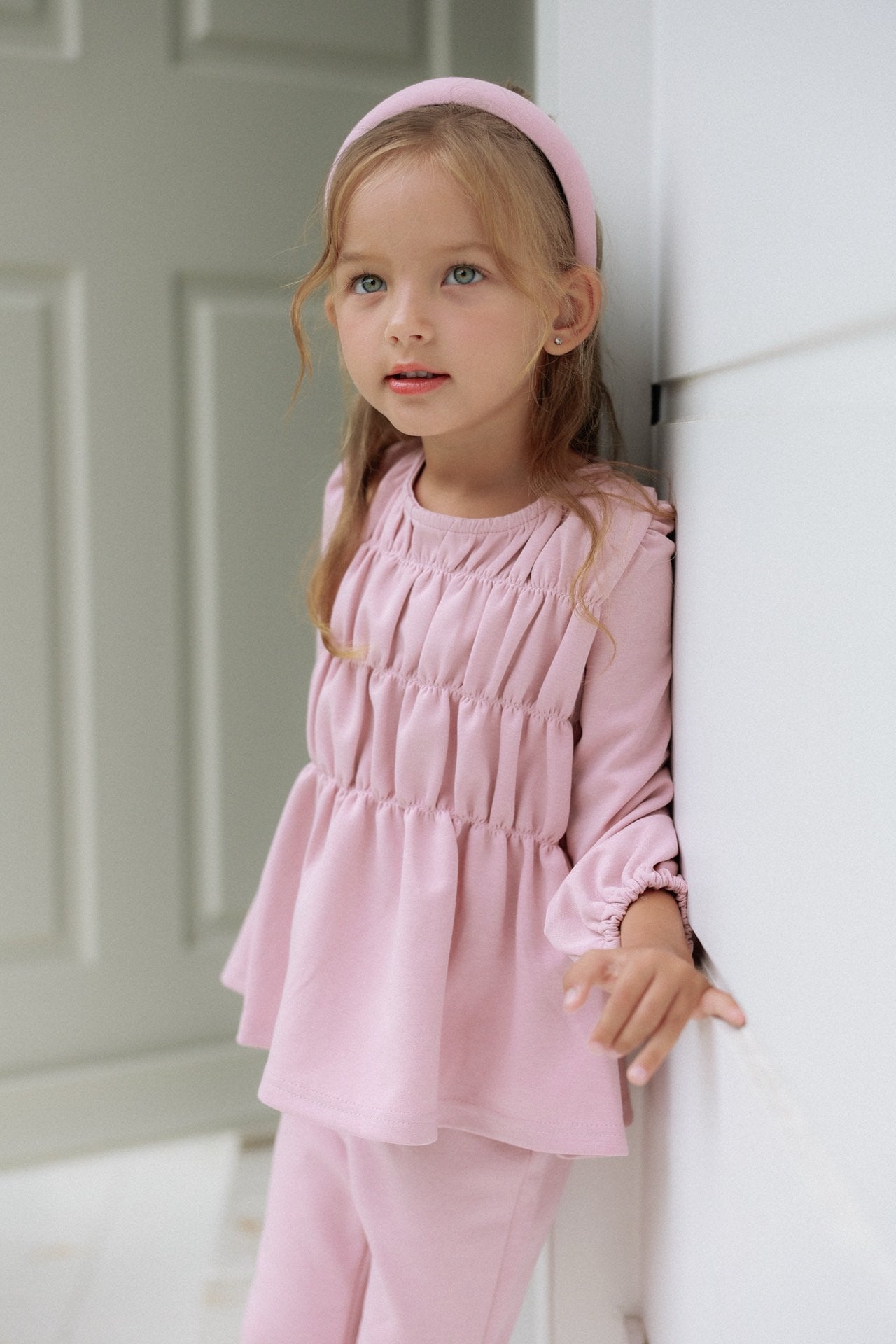 ［azalea］Flare shirring set up (kids)