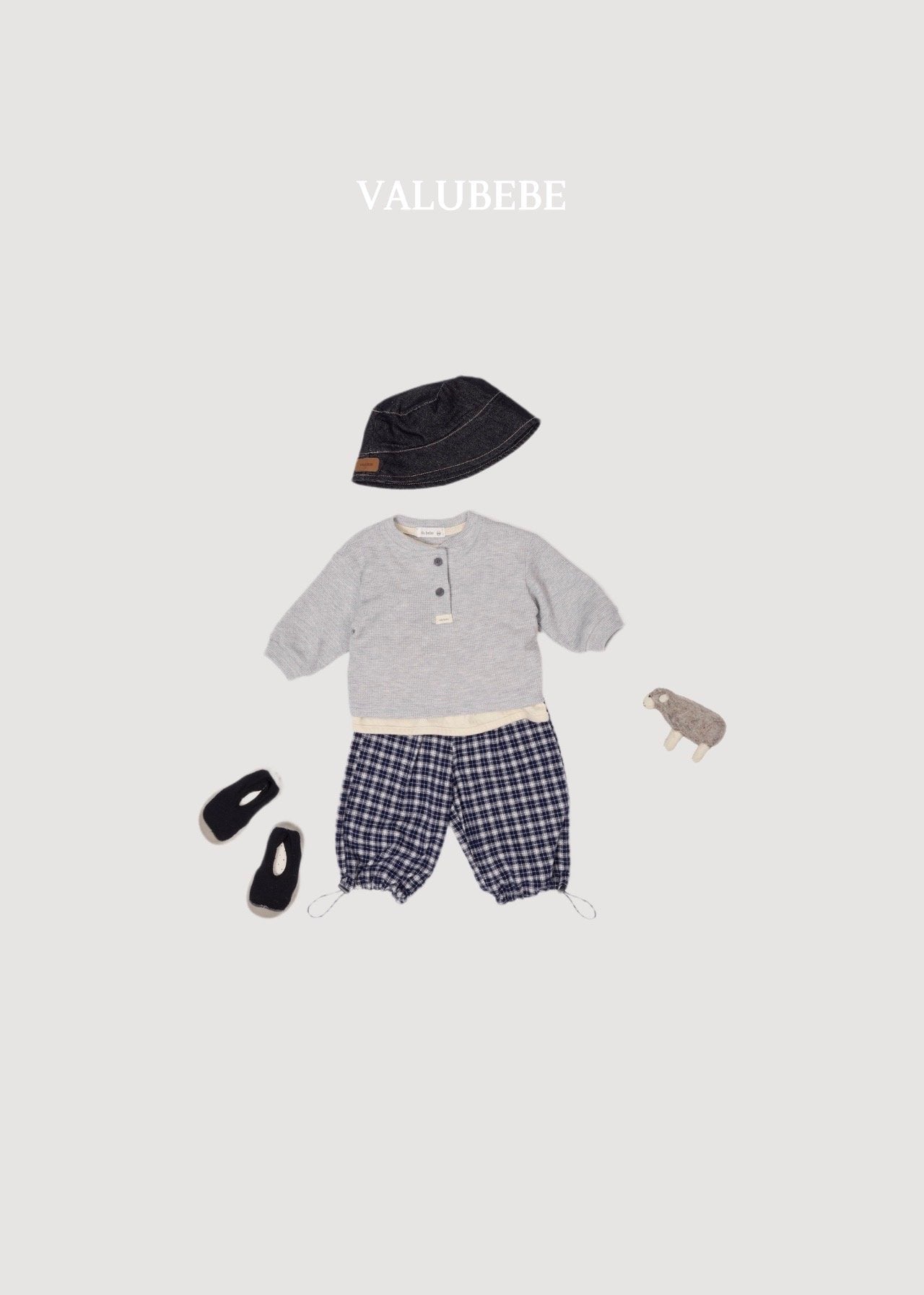 ［valubebe］ Mini waffle button tops