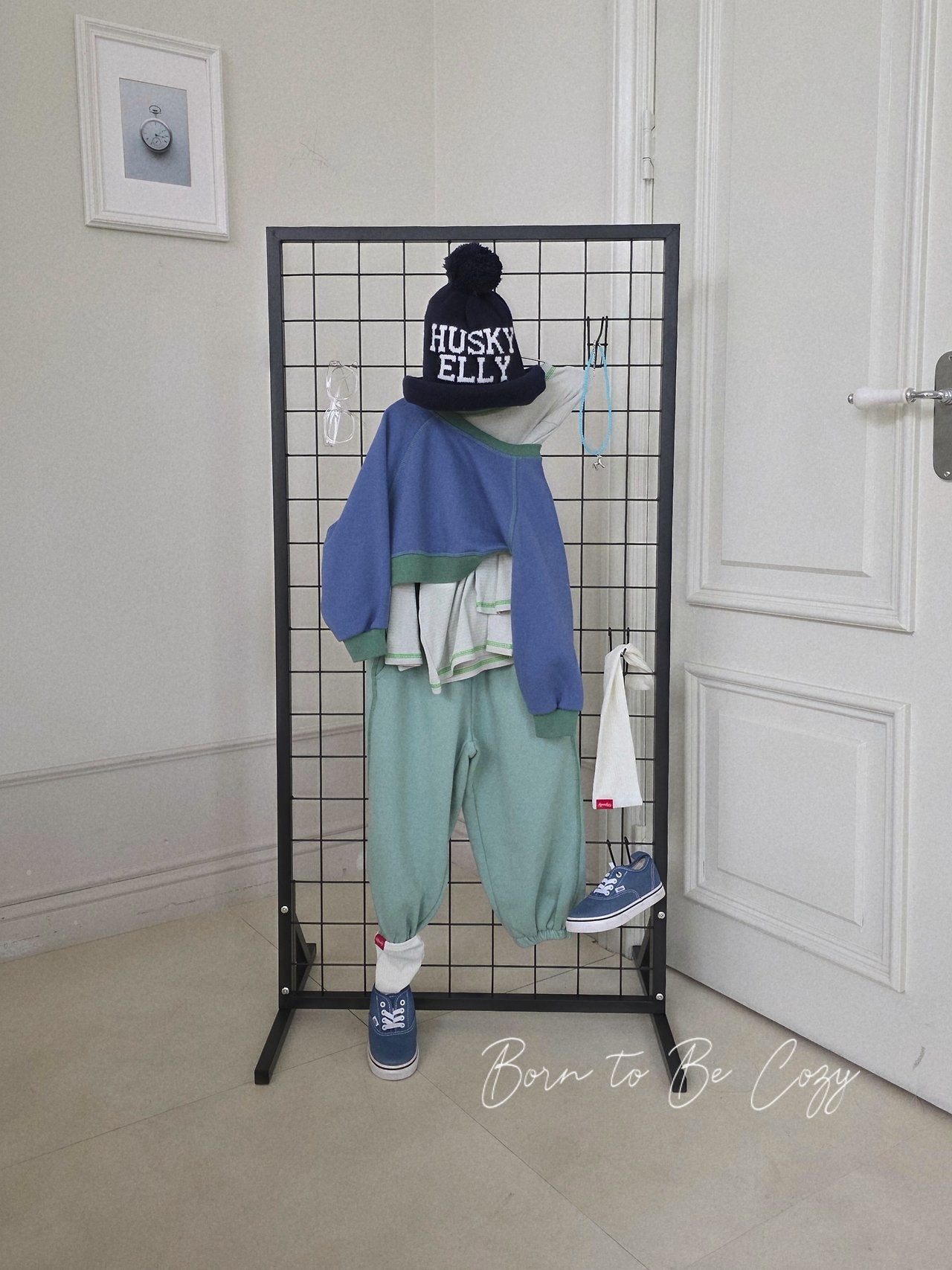［ELLY MOLLY］Stripe rib tee