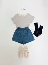 ［puipui］Music stripe tee