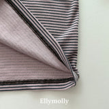 ［ELLY MOLLY］Stripe rib tee